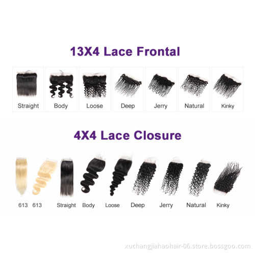 13*4 bundle with closure cuticle aligned hair preplucked hd lace closure, virgin human hair lace frontal from indiain